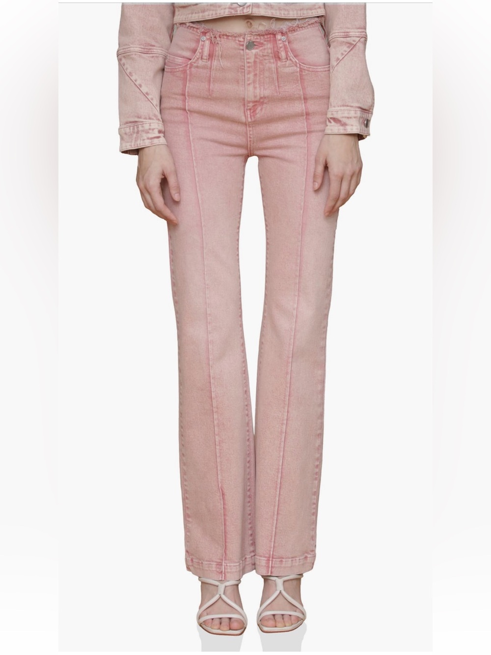 Avec Les Filles Dusty Rose Denim Pants